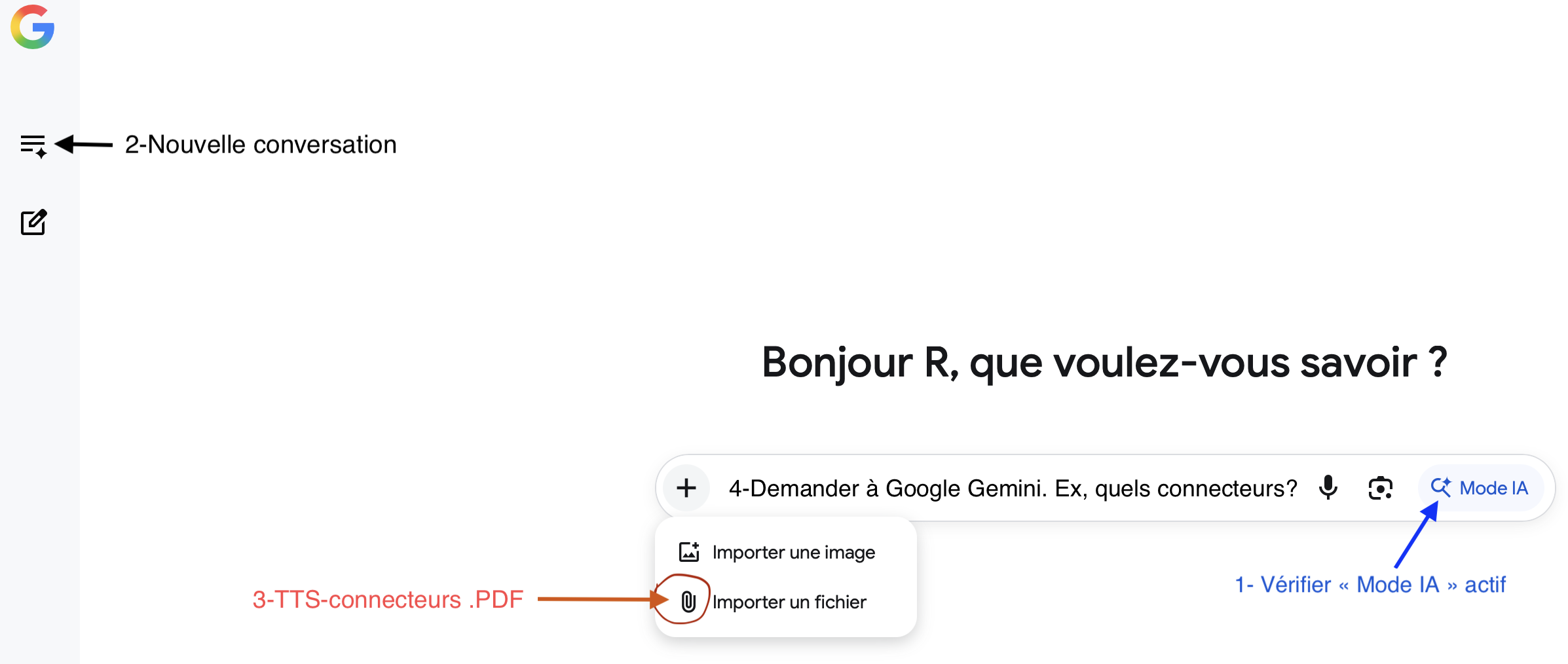 google.com avec option ‘Mode IA’